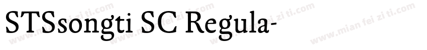 STSsongti SC Regula字体转换